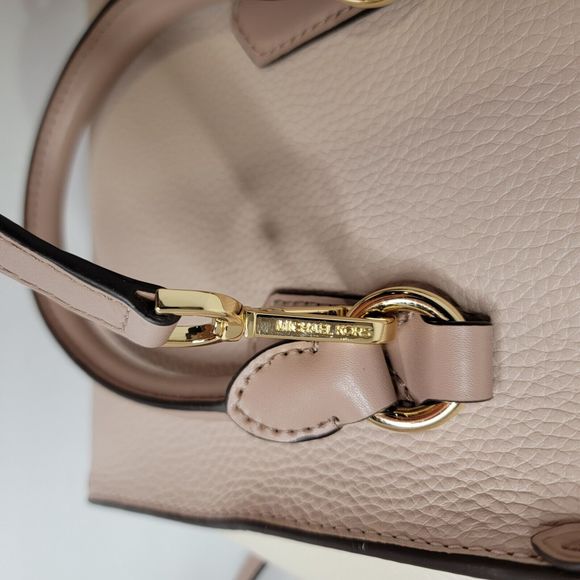 Michael Kors Kris Small Color-Block Pebbled Leather Satchel. - Picture 11 of 16